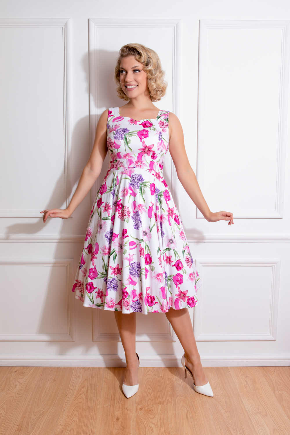 Penelope Floral Swing Dress